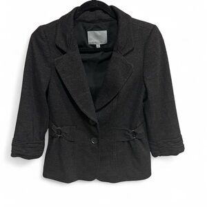Vintage Virgin Wool Classics Entier Women's Black Blazer Size Medium